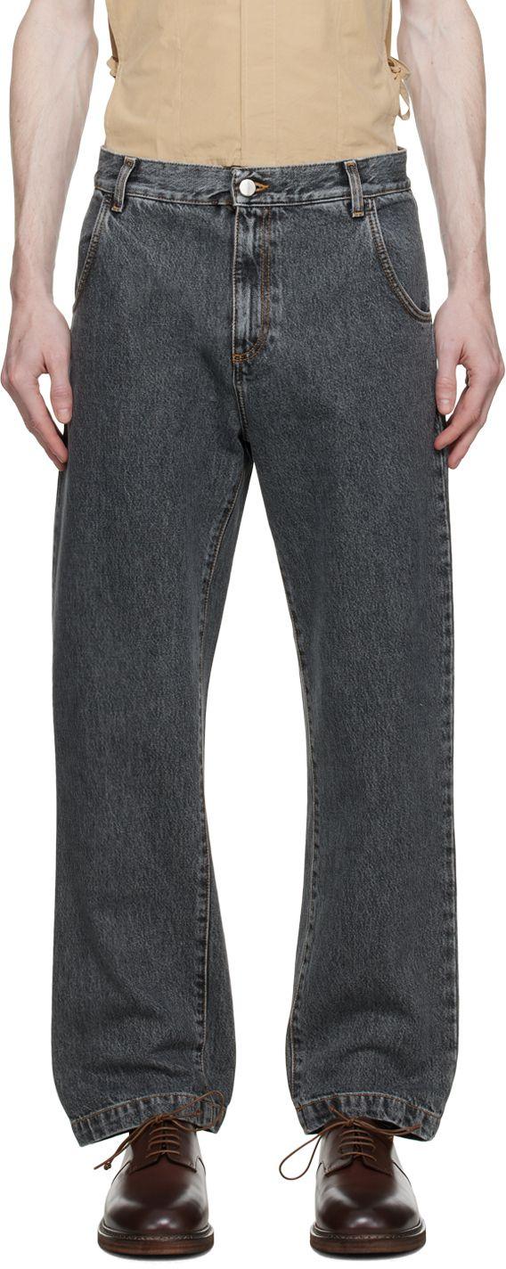 mfpen Gray Regular Jeans in Black for Men | Lyst