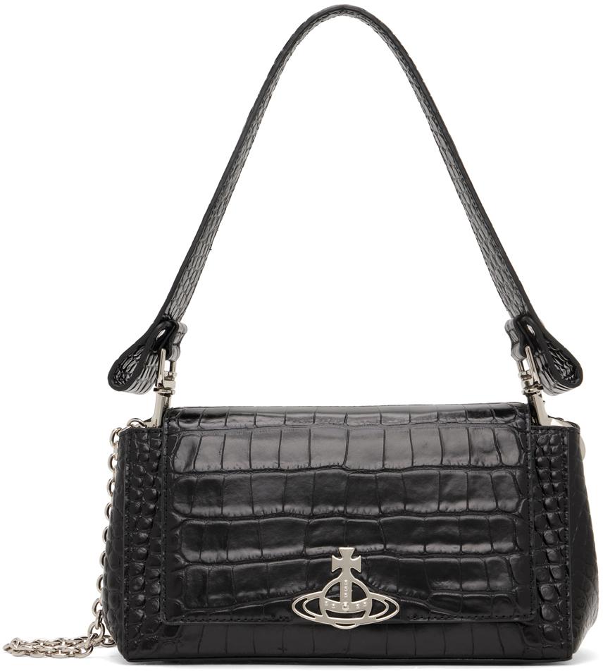 バッグ・カバンその他 Vivienne Westwood Medium black smooth shoulder bag Hazel 28205965_57699133_600.jpg