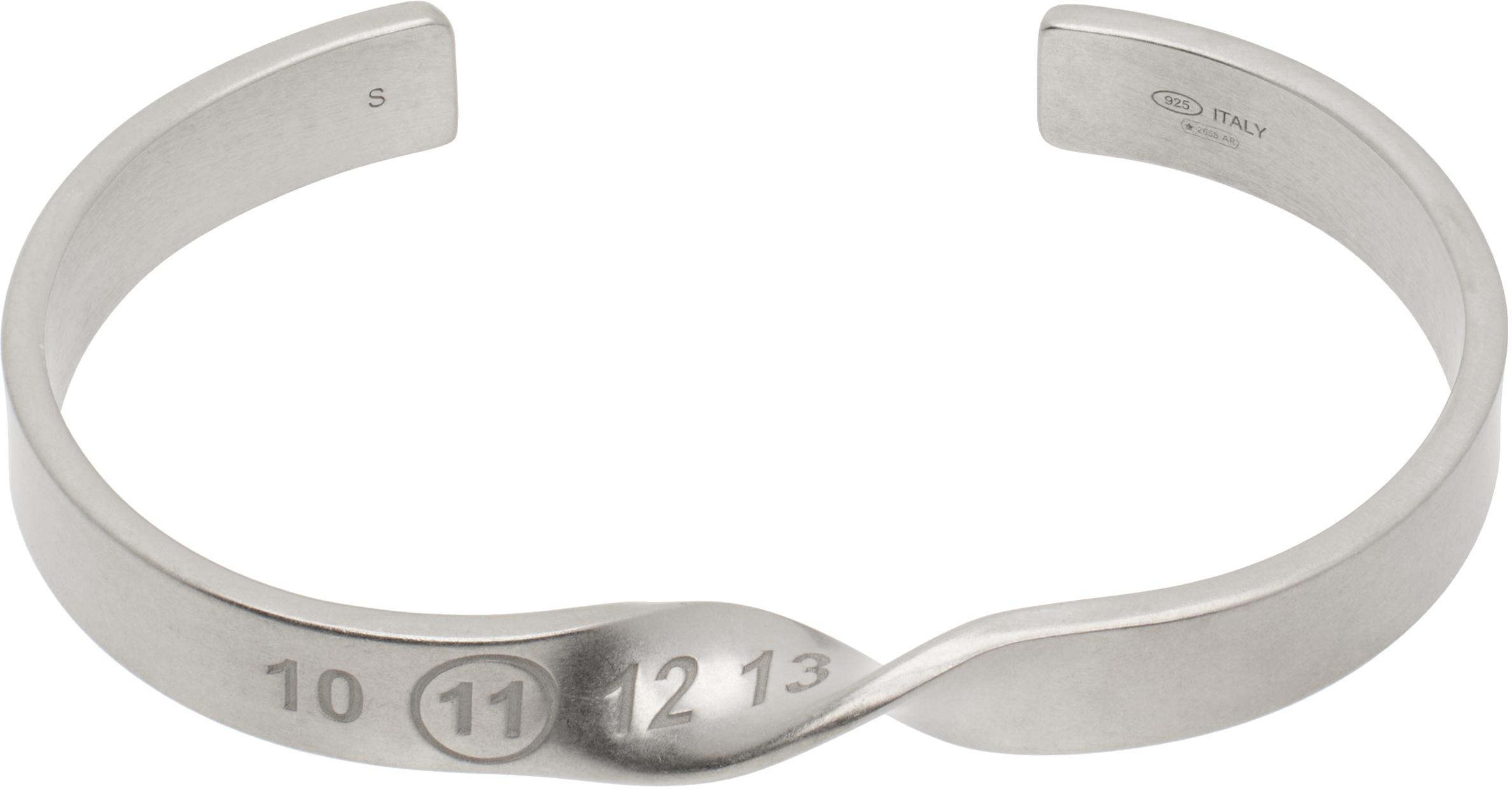 ★Maison Margiela★ Number Logo 4mm Bracelet Silver SI8UY000 Maison Margiela - Number Logo Bracelet | HBX - Globally