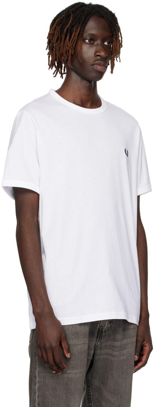 Fred Perry Ringer T shirt in White for Men Lyst