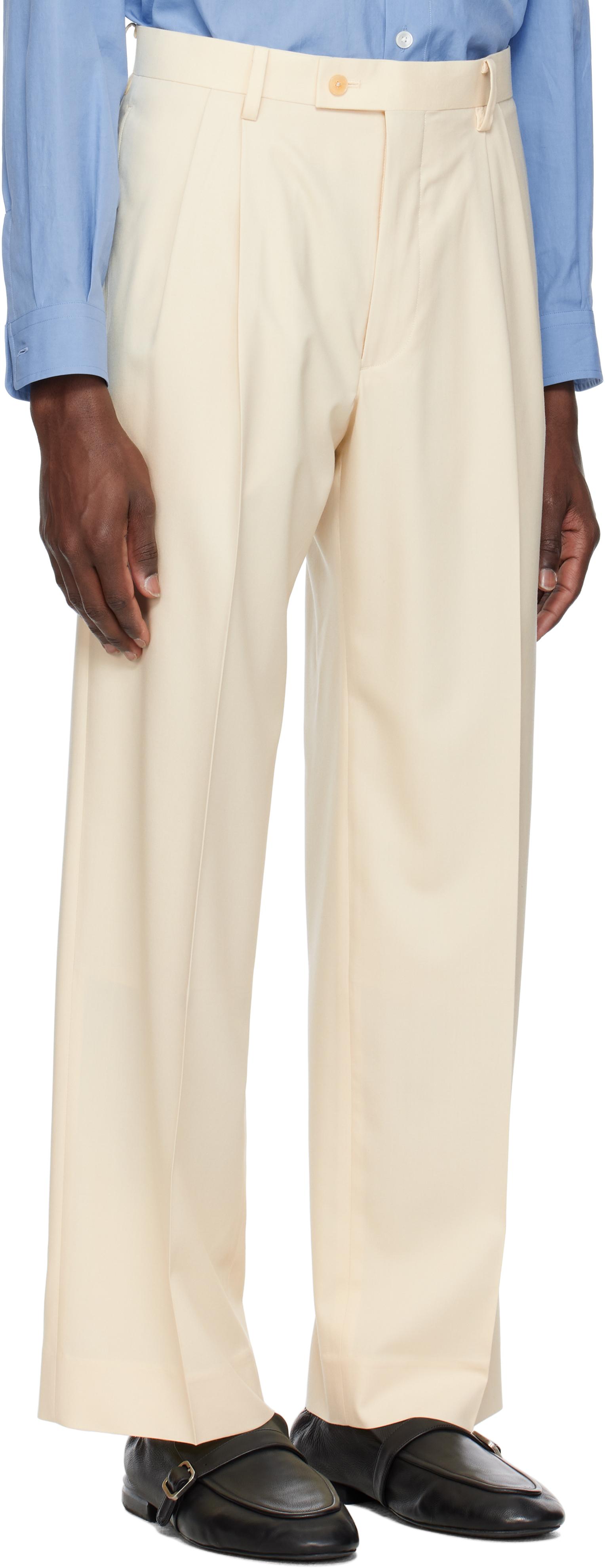 スーツ AURALEE TROPICAL WOOL TWO-TUCK SLACKS Tropical Wool Two Tuck Slack in Black