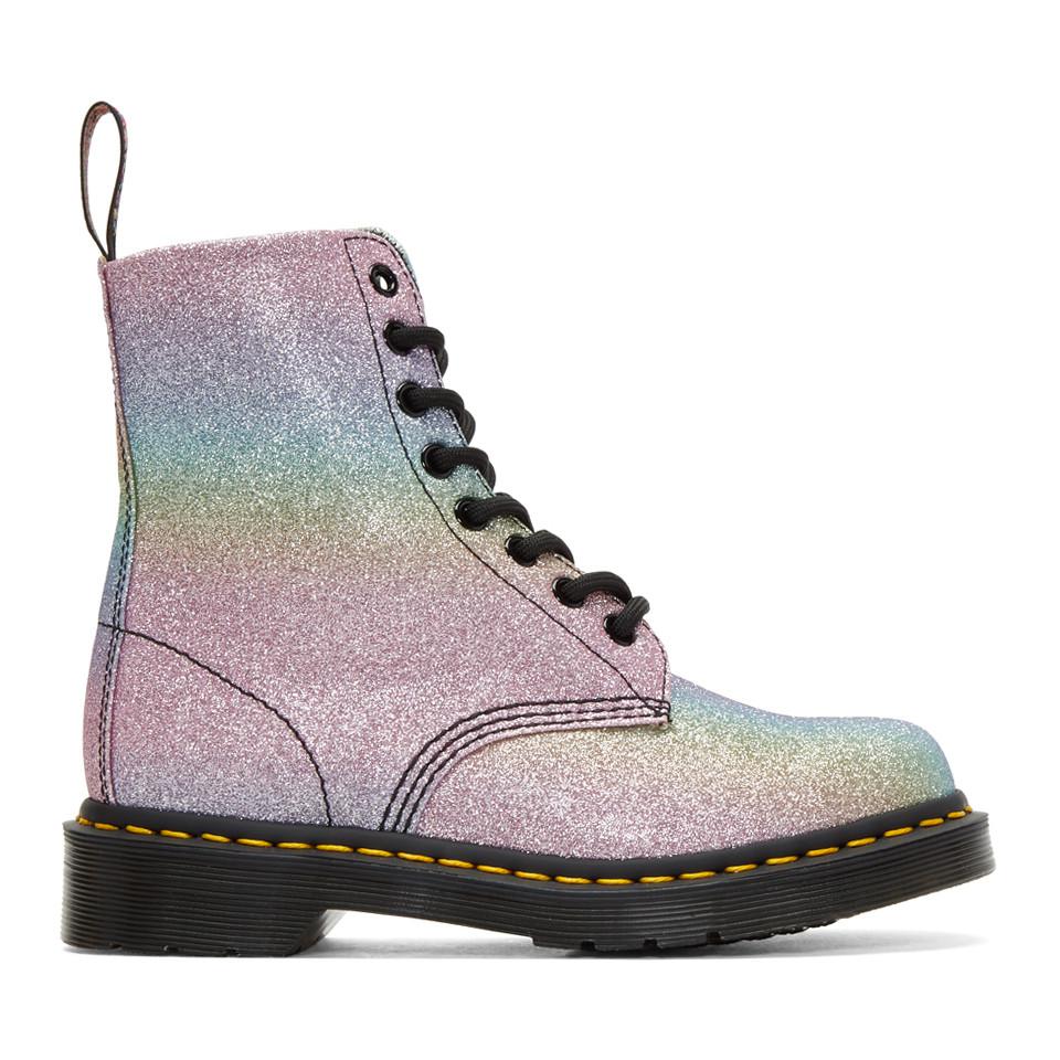 rainbow sparkly doc martens