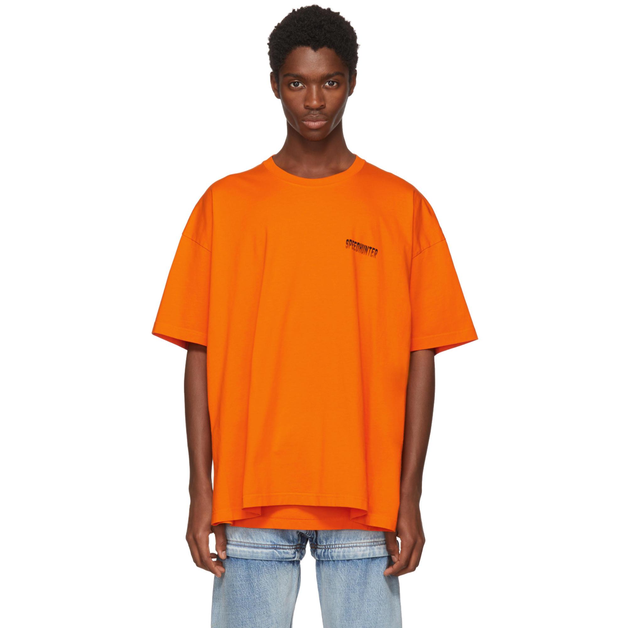 balenciaga orange shirt