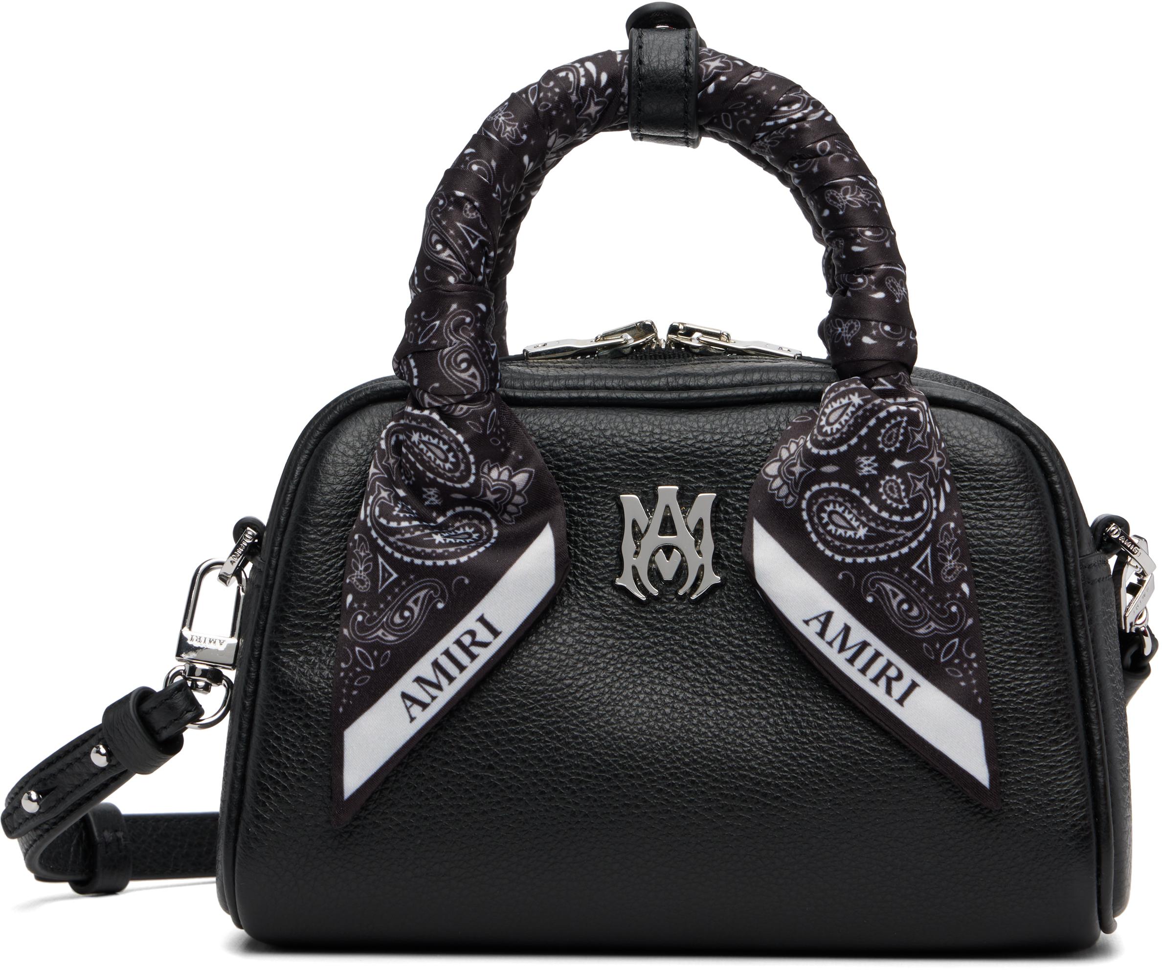 【関税込み】AMIRI ブラック マイクロ Bowling バッグ WOMEN - WOMEN'S MICRO BOWLING BAG - Black | AMIRI
