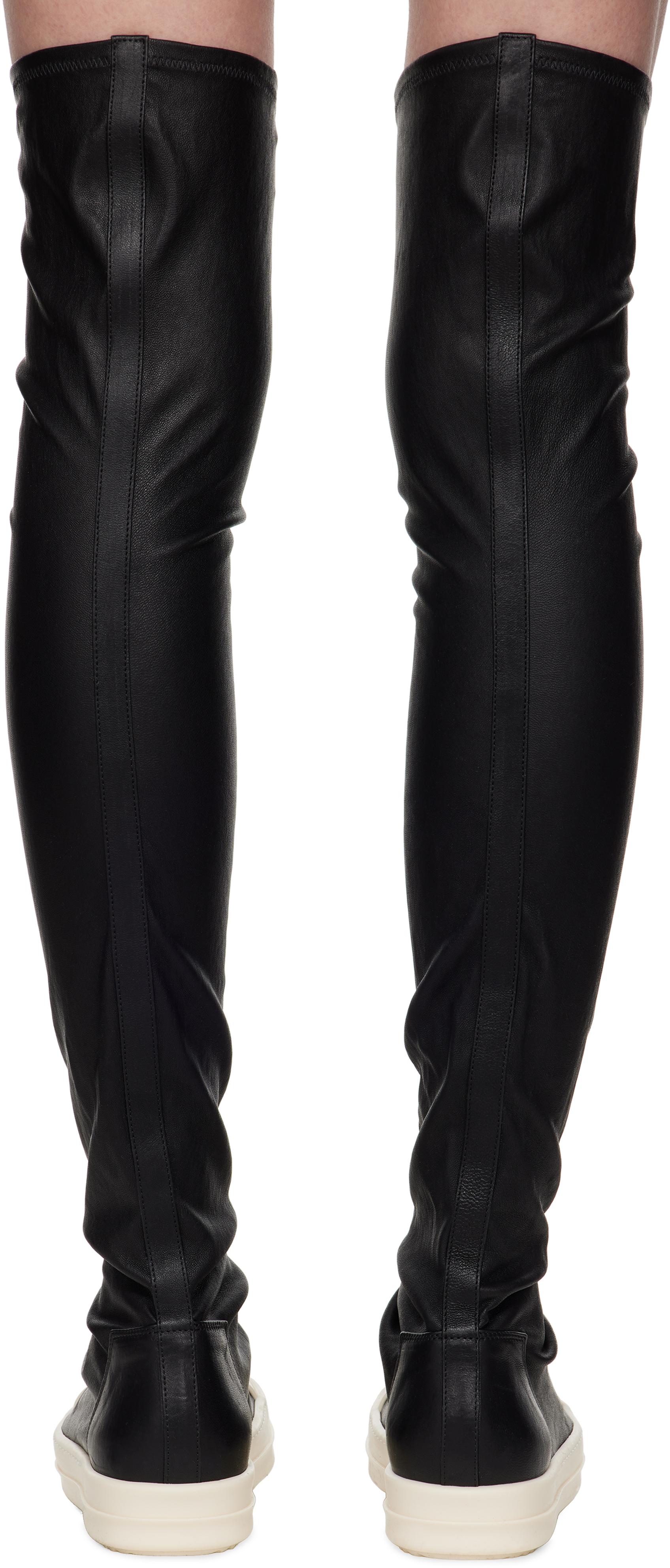 Rick Owens Hollywood Knee High Stocking Sneaks Tall Boots in