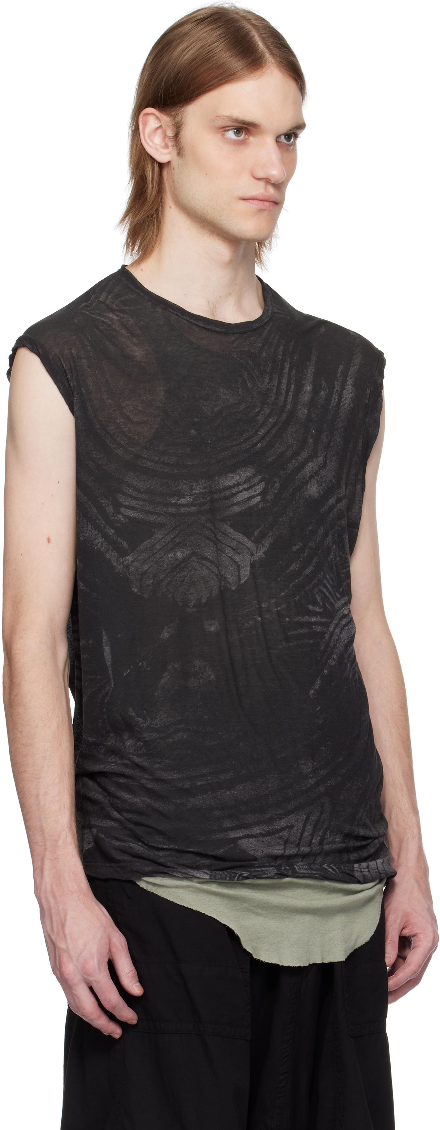 名作　JULIUS DAMAGE TANKTOP JULIUS Drape Tank Top （Off White） -FASCINATE