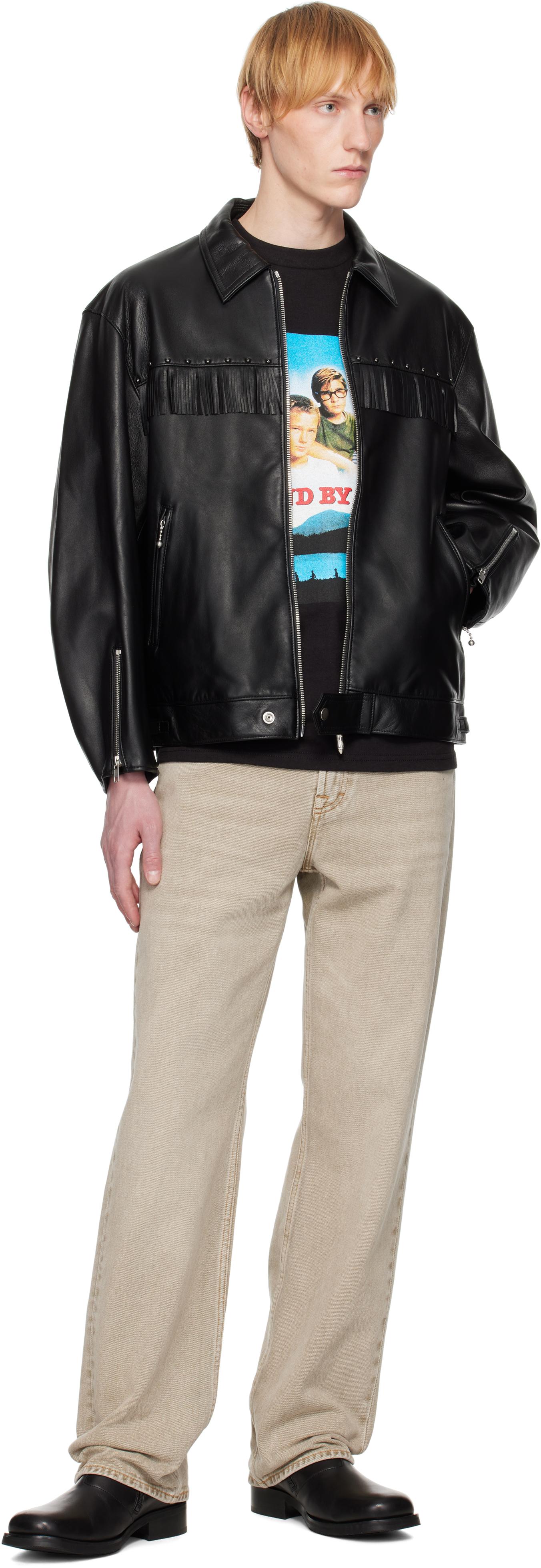 Wacko Maria Wolf's Head Edition Single Riders Leather Jacket in