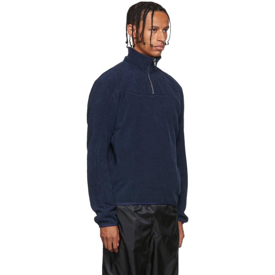 teddy half zip sweater