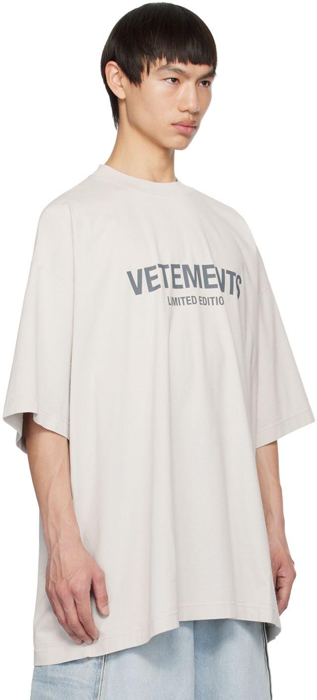 Vetements Gray 'limited Edition' T-shirt in White for Men | Lyst