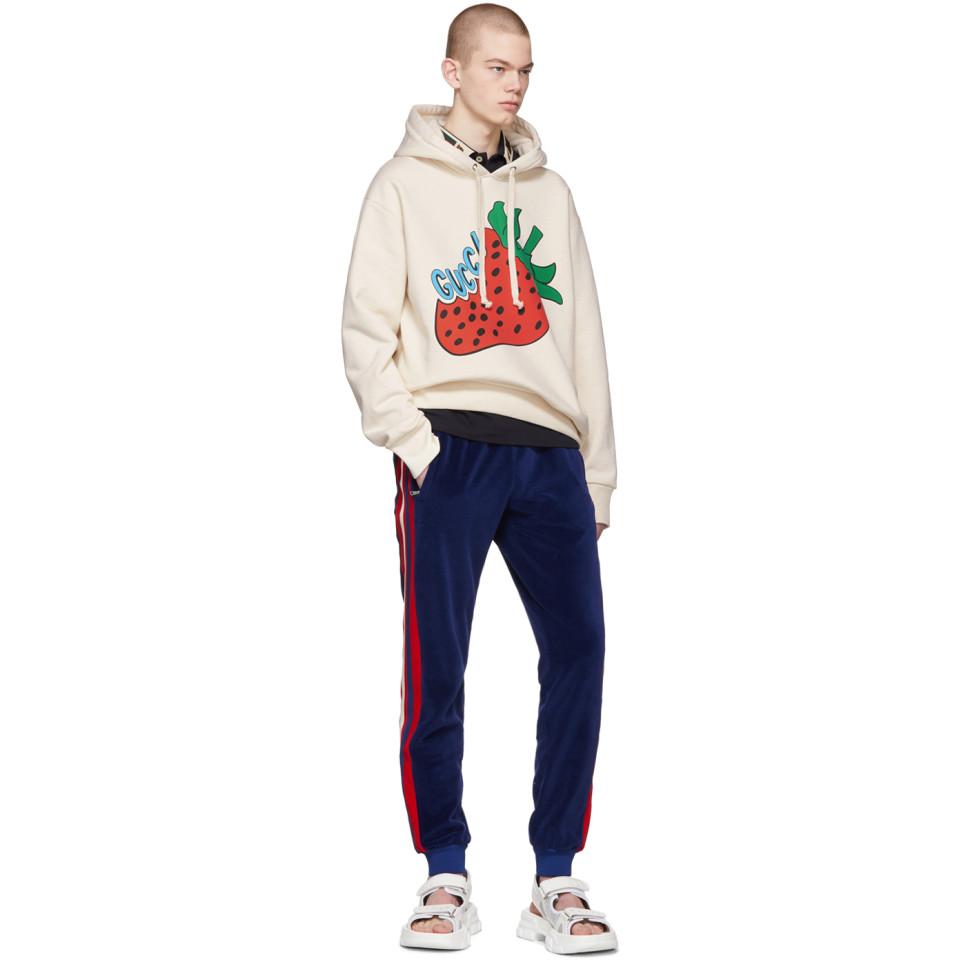 メンズ Gucci グッチ ストロベリー(いちご) プリント スウェット メンズ Gucci グッチ ストロベリー(いちご) プリント スウェット