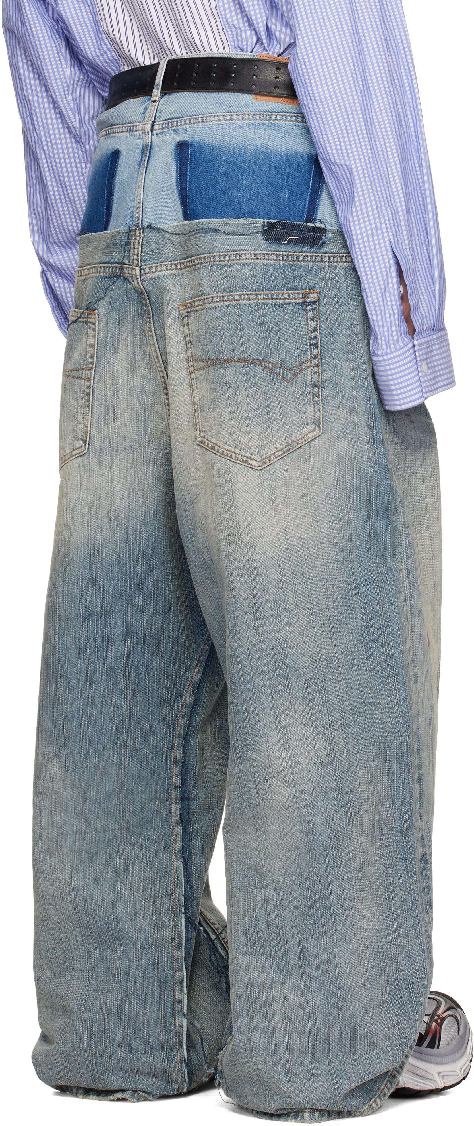 Balenciaga Cut-Up Baggy Jeans in Blue for Men | Lyst Canada