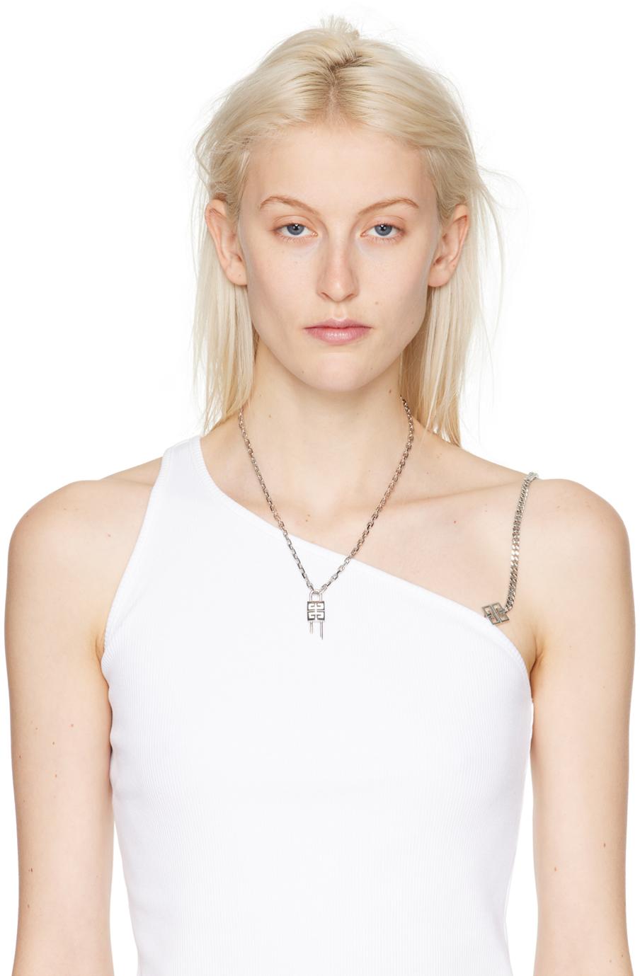 Givenchy G Chain Lock Necklace in Metallic for Men | Lyst Australia