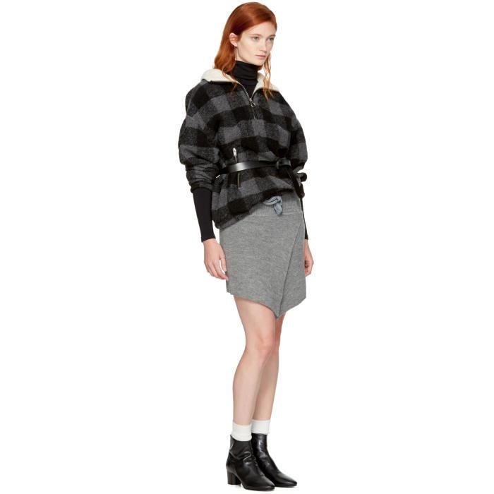 Étoile Isabel Grey Check Gilas Jacket in Gray - Lyst