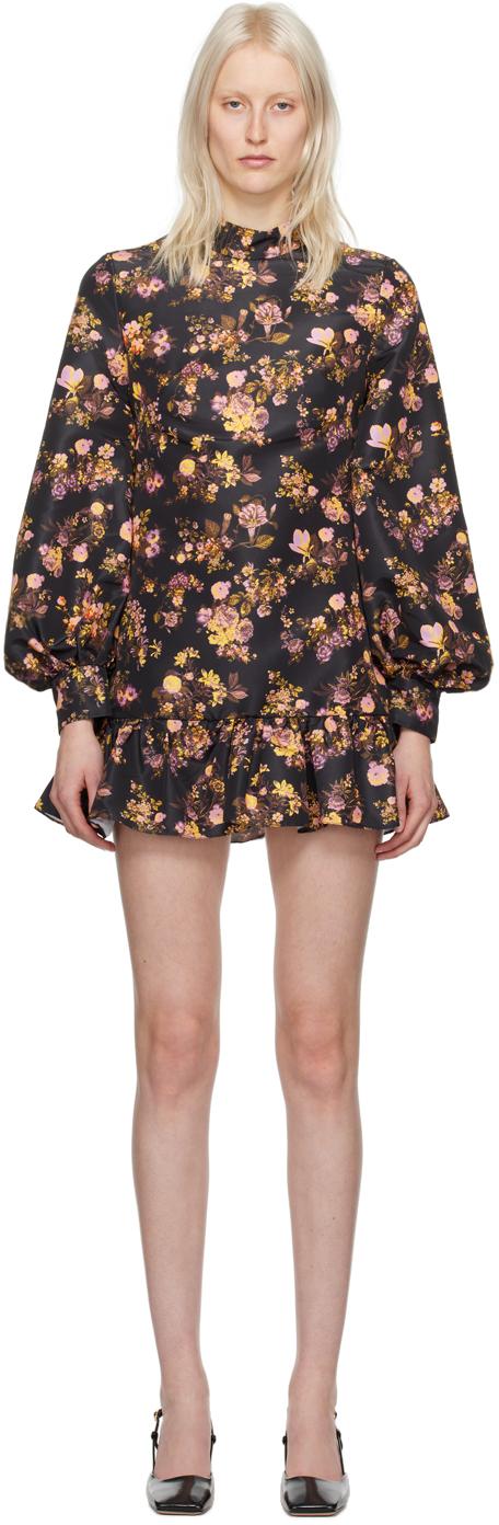 Kika Vargas レディース ブラック Cher ミニワンピース ワンピース 