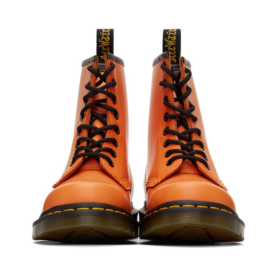 Dr. Martens 1460 Smooth Leather in Orange - Save 72% - Lyst