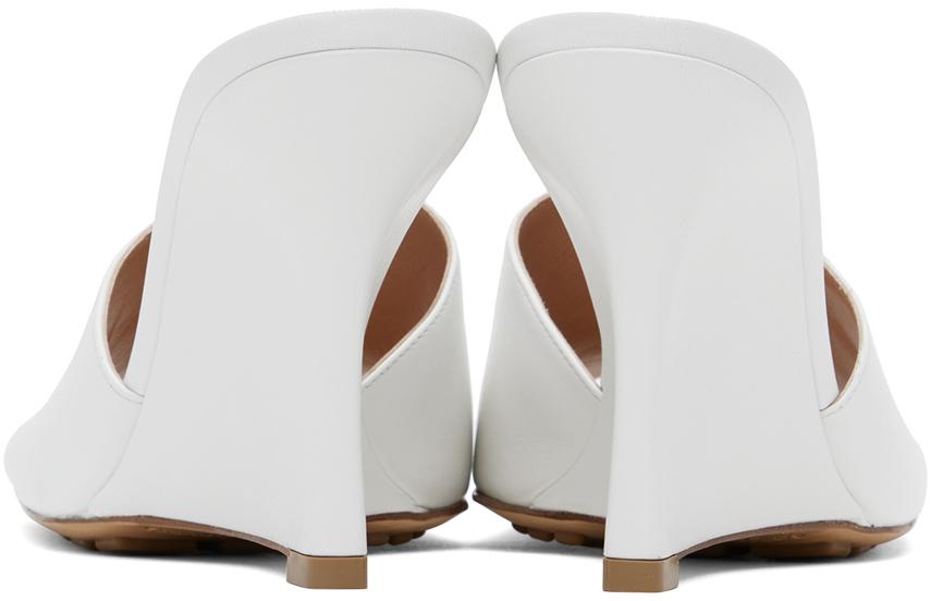 Bottega Veneta レディース ブラック ホワイト Stretch サンダル ヒール 