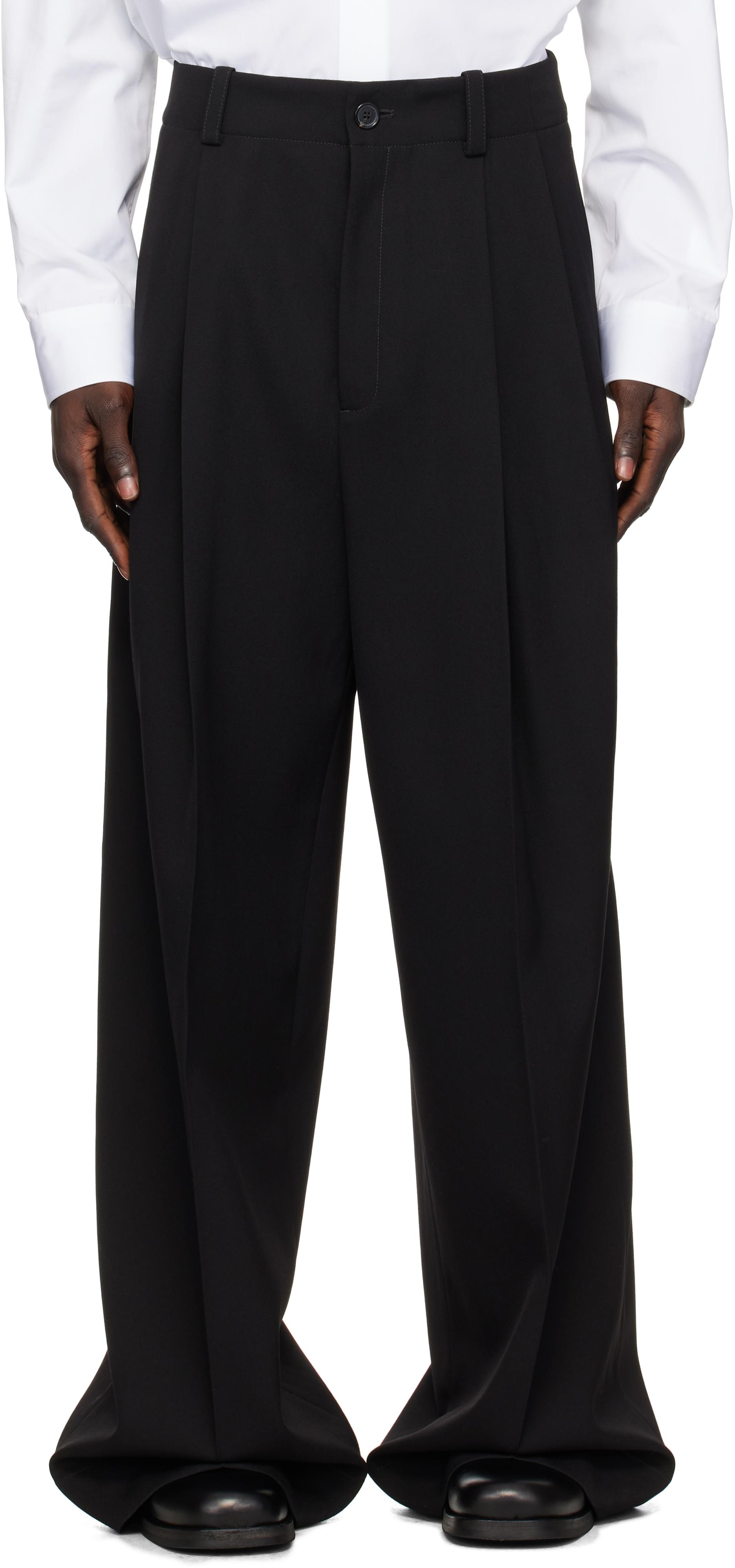 パンツ OFF-WHITE CORPORATE WOOL TAILORED PANTS Off-White c/o Virgil Abloh Wool Tailored Trousers in Black