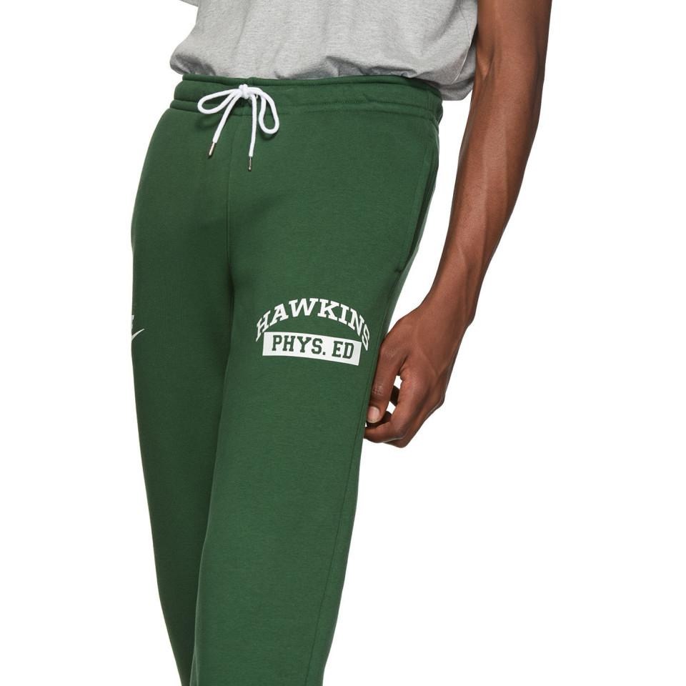 Nike Cotton Green Stranger Things Edition Hawkins High Sweatpants for Men |  Lyst Australia