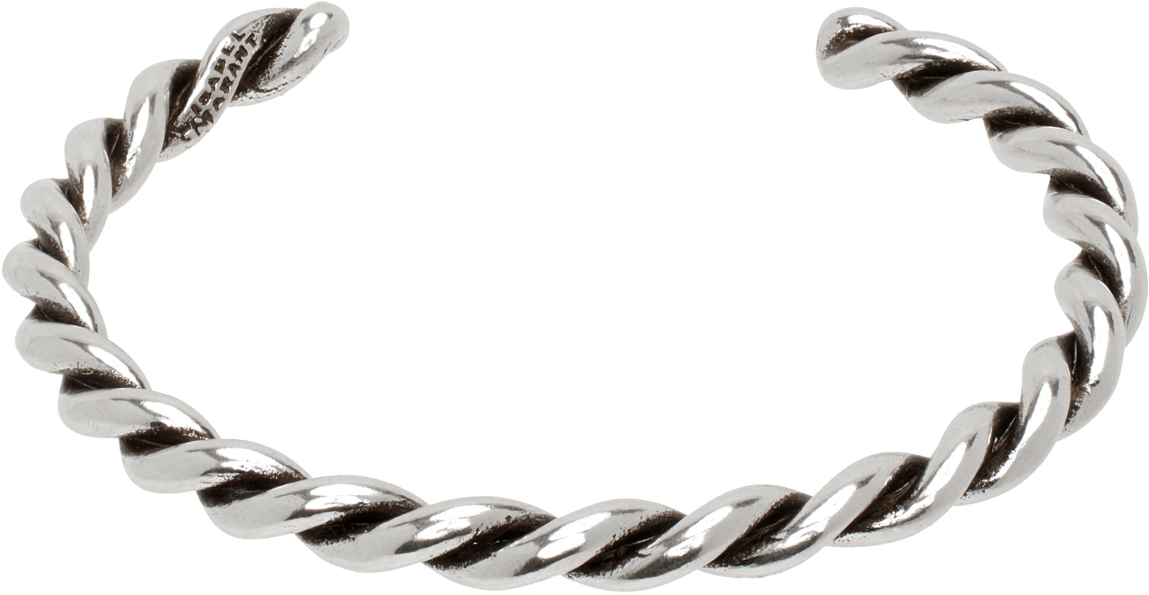 ISABEL MARANT ロゴ エングレーブ ビーズ ブレスレット isabel-marant-GREYISH-