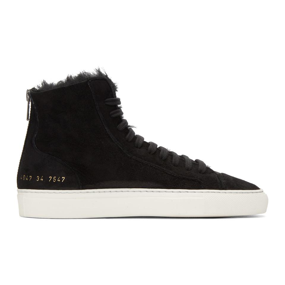 common projects black high tops