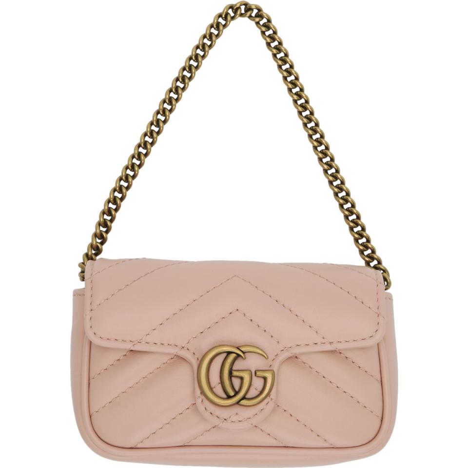 gg marmont coin case with chain