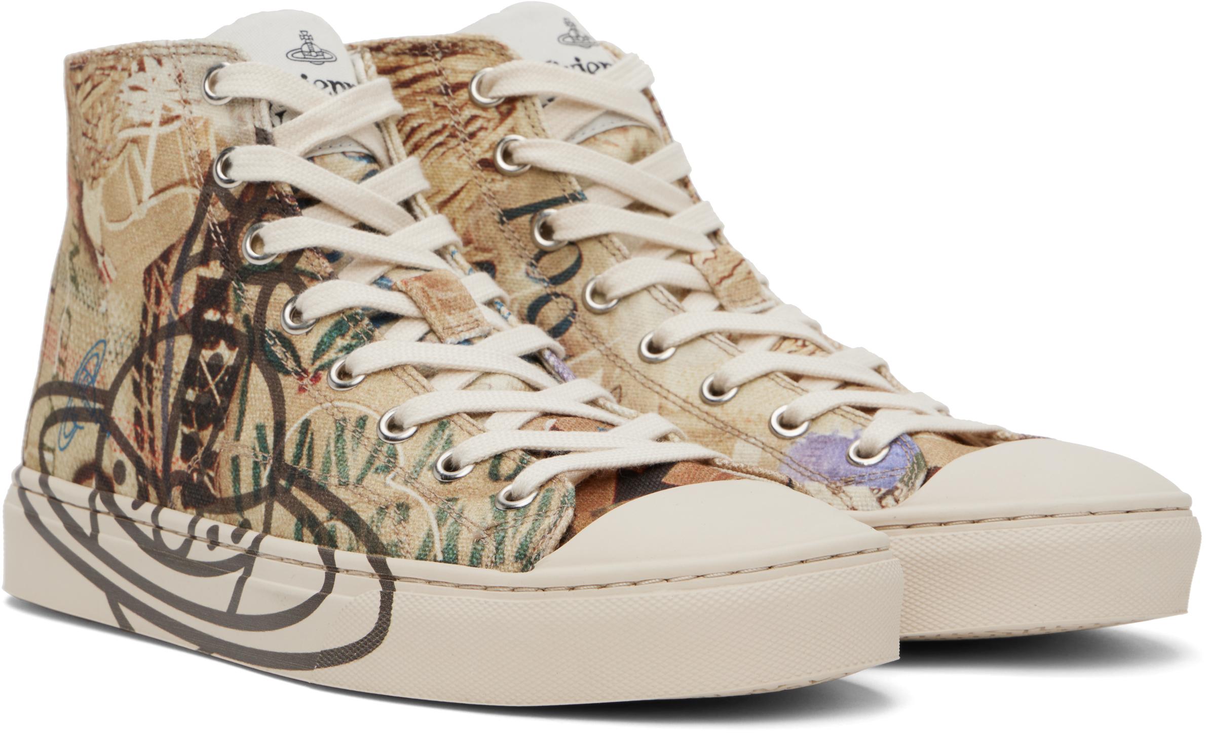 Vivienne Westwood メンズ ブラック Plimsoll ハイカットスニーカー 