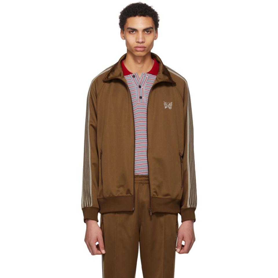 Needles Brown Butterfly Track Jacket for Men | Lyst