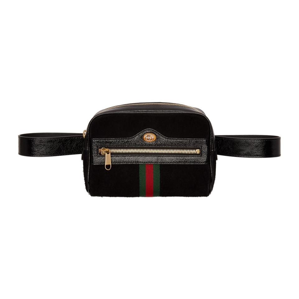 gucci suede fanny pack