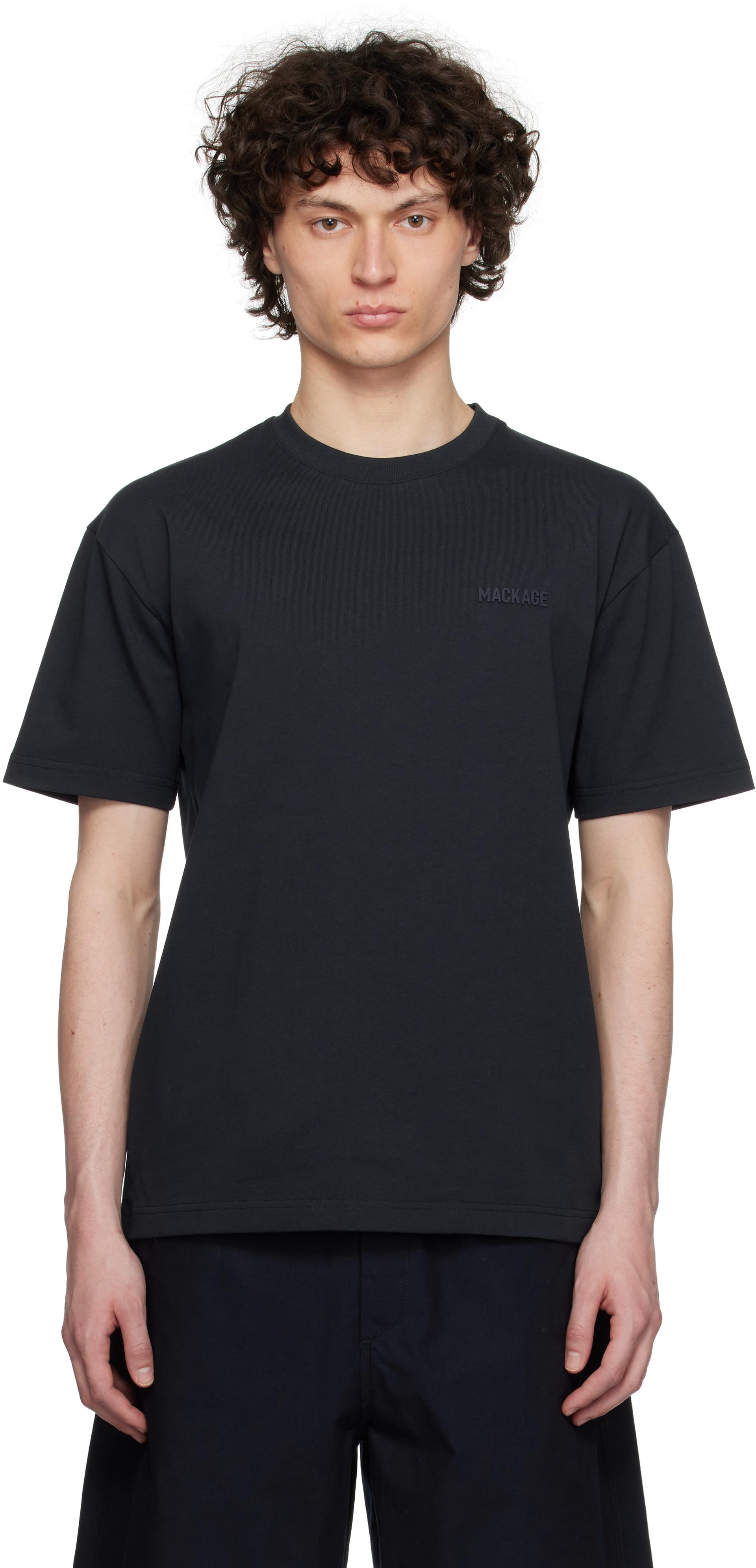 【関税込み】MACKAGE ブラック Abram ニットTシャツ Mackage Short sleeve t-shirts for Men | Online Sale up to 60