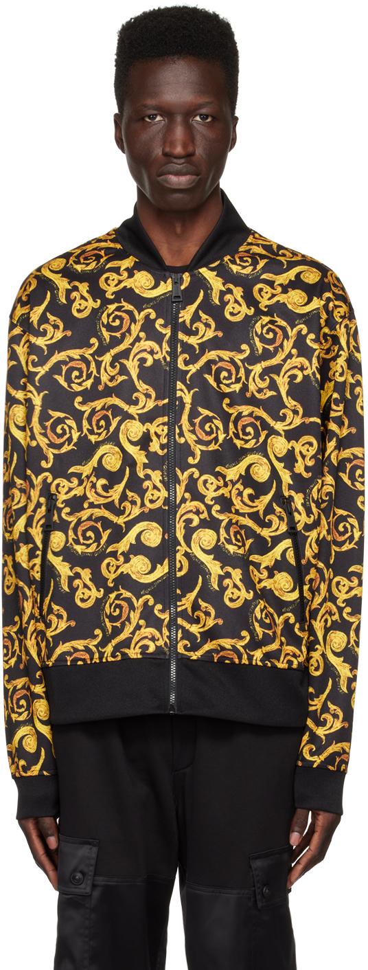 Baroque print bomber best sale jacket