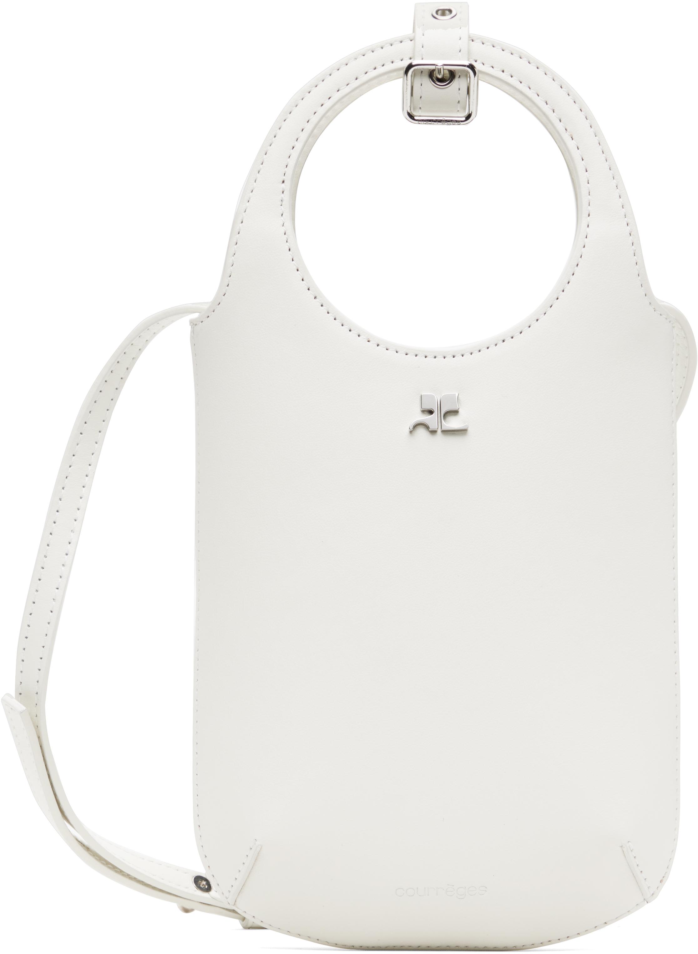 ショルダーバッグ・ポシェット Holy Bag - Courreges - Leather - Off White Courreges Off- Slim Holy Bag in White | Lyst