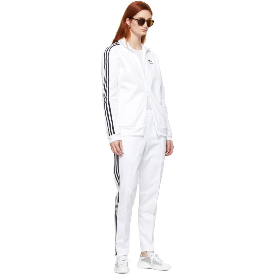 adidas beckenbauer pants white