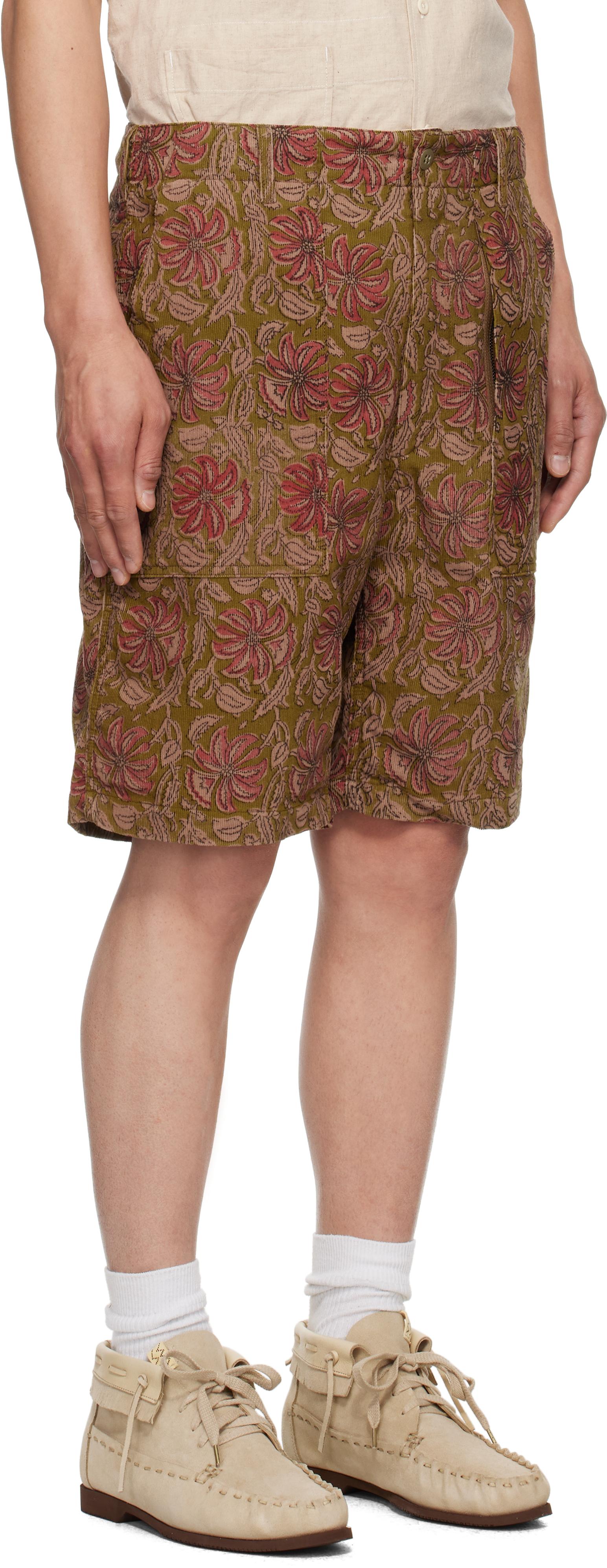 パンツ Engineered Garments Baker Shorts Engineered Garments Baker Shorts Shorts S Cotton NVY Floral