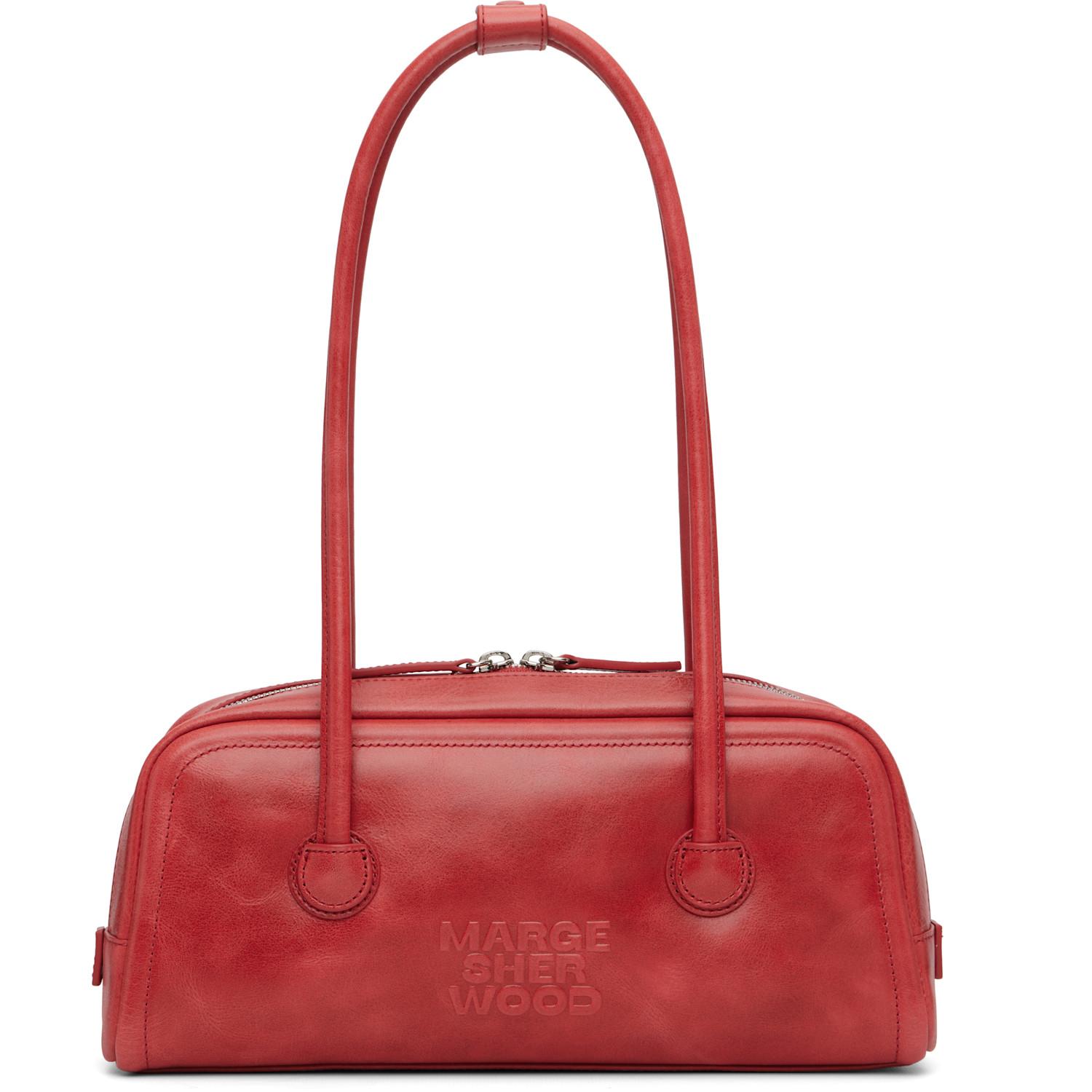 Marge Sherwood Soft Boston Ew Bag in Red | Lyst