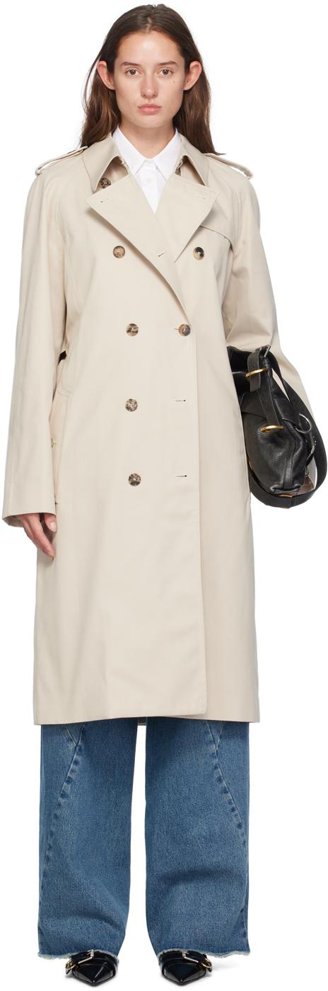 Givenchy レディース ブラック Voyou トレンチコート コート