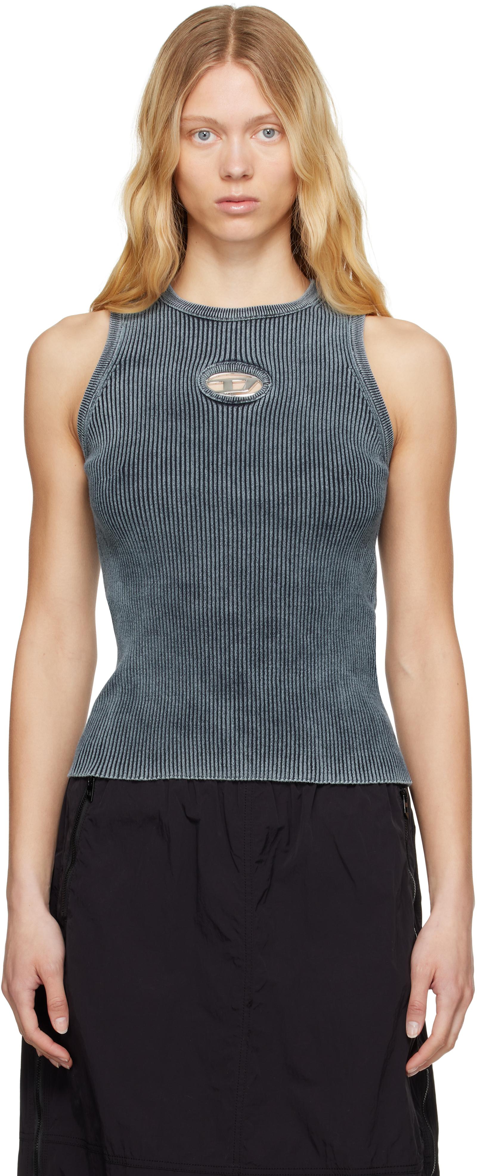 DIESEL タンクトップ M-ANCHOR-A-SL Lサイズ 8AT DIESEL M-Anchor-A-Sl Tank Top in Blue | Lyst