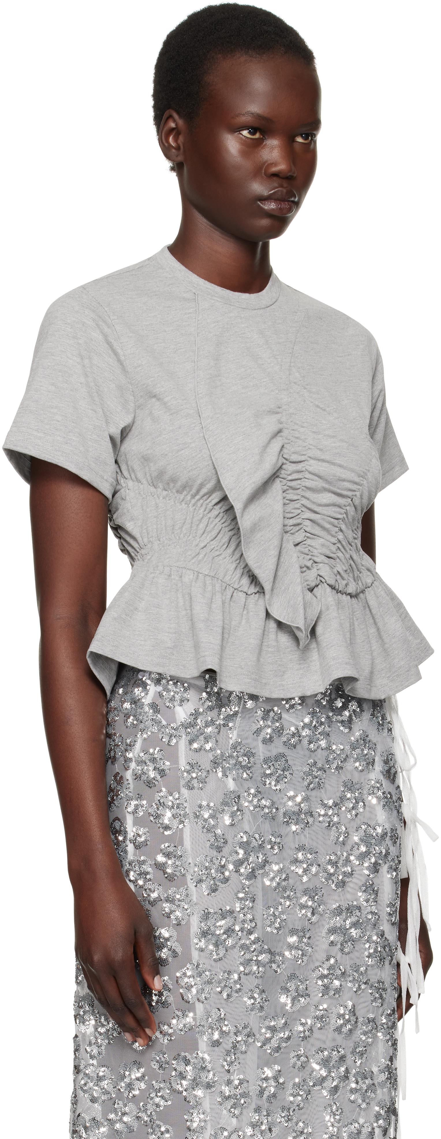 cecilie bahnsen Tシャツ グレー M cecilie bahnsen Tシャツ グレー M Cecilie Bahnsen グレー Ace