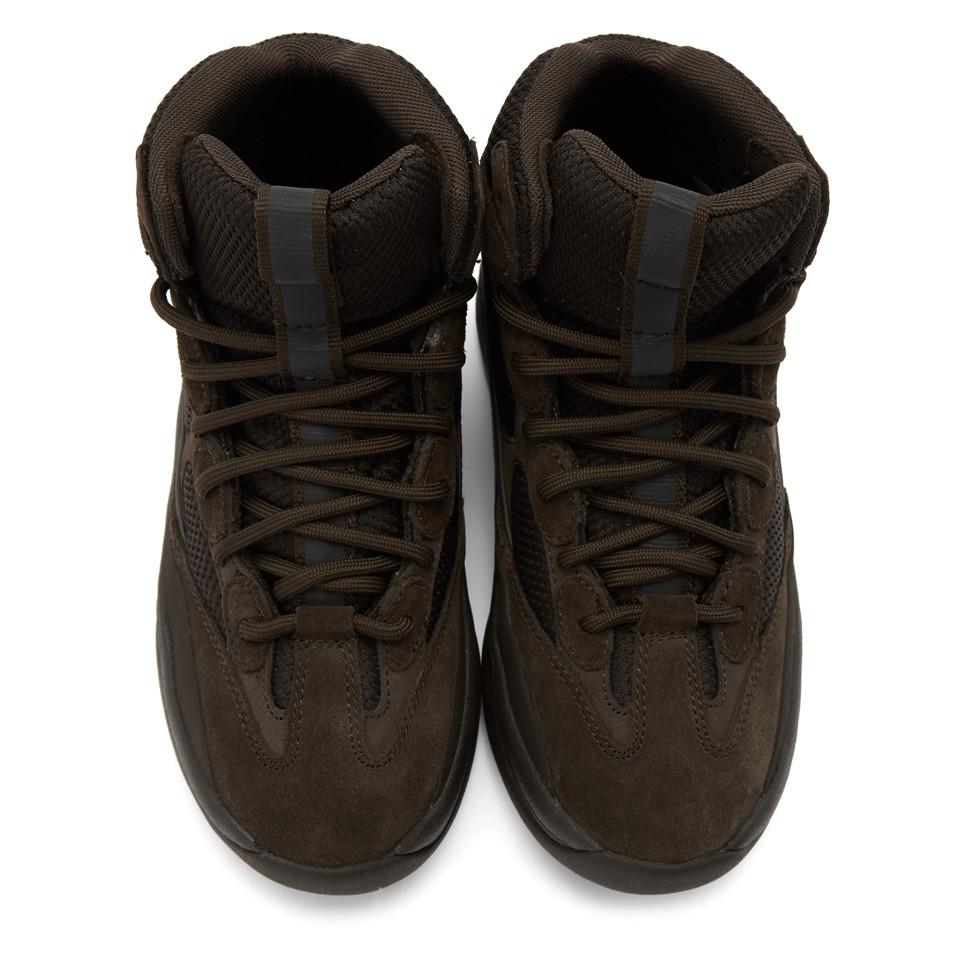 Yeezy Suede Black Desert Boots for Men Lyst