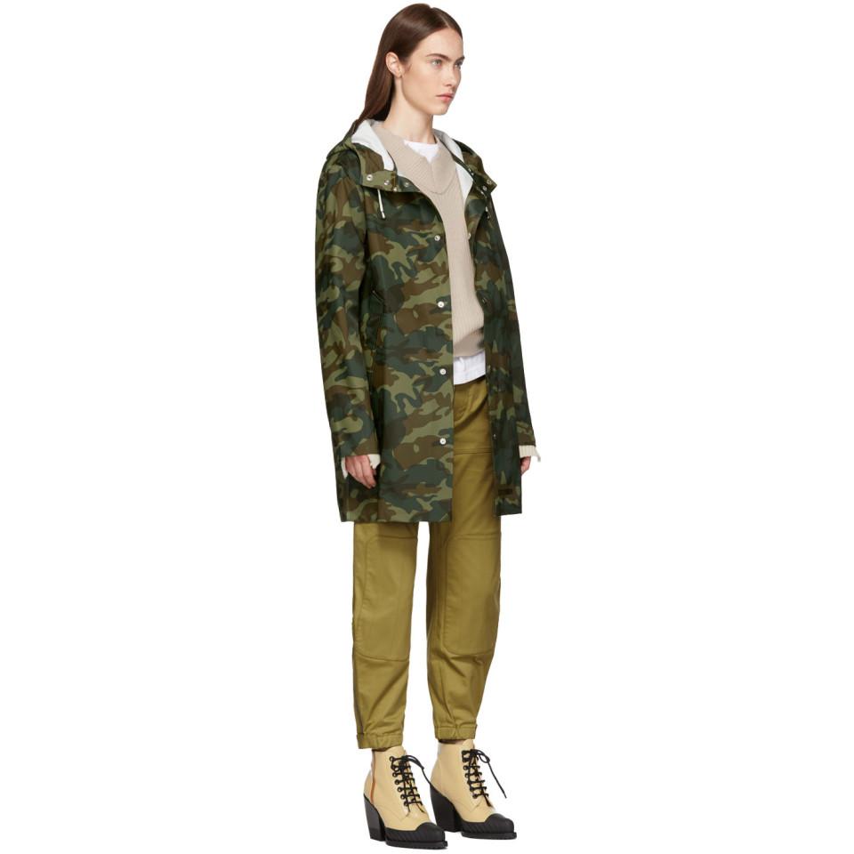 camo raincoat