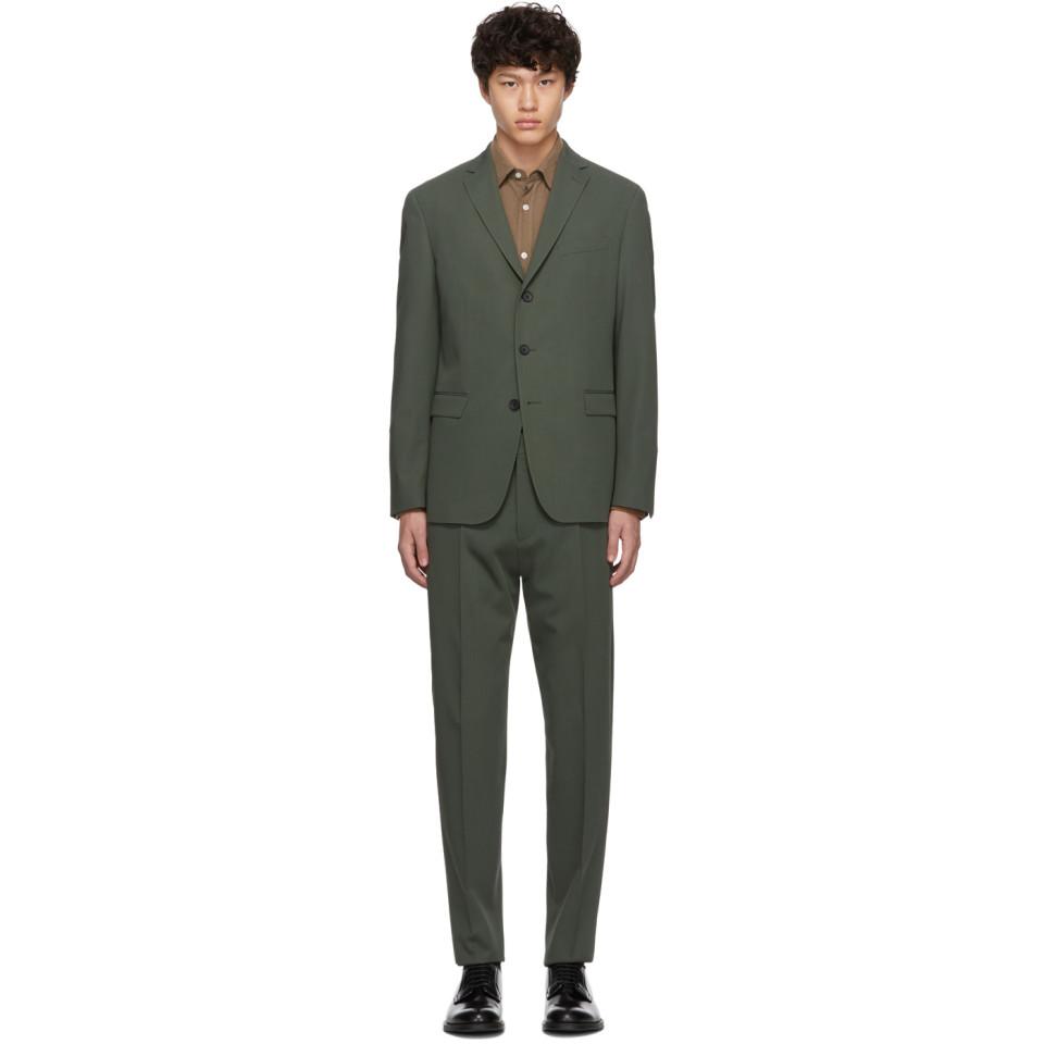 BOSS by HUGO BOSS Wool Green Coone Suit Men - Lyst