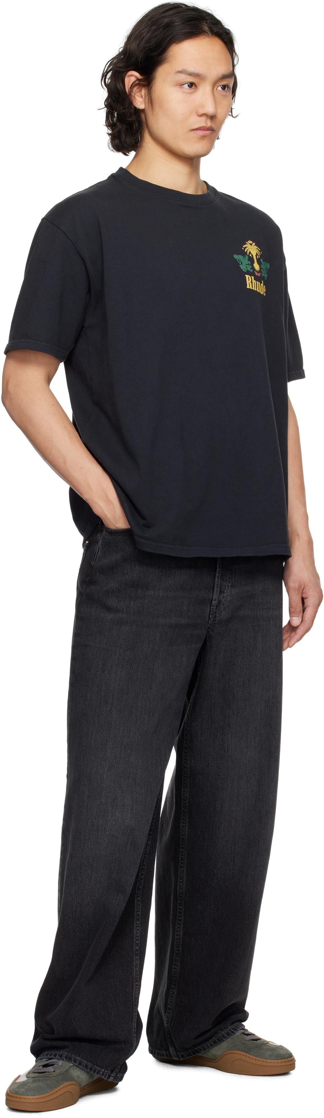 Rhude Tobacco T-Shirt in Black for Men