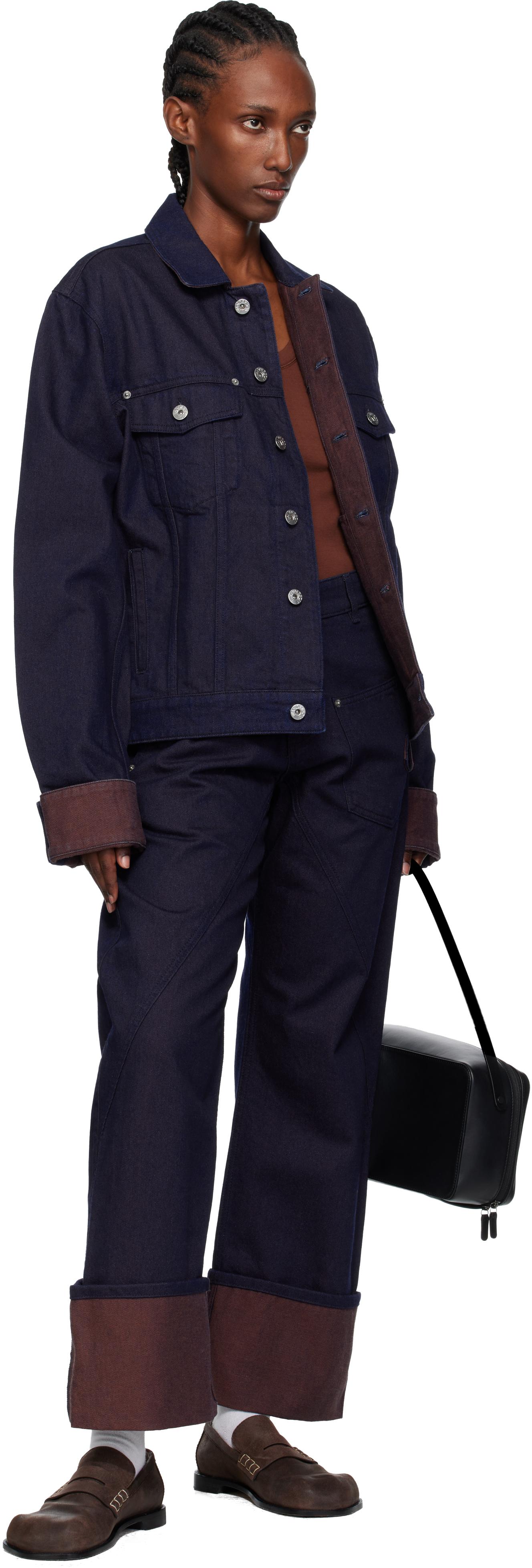 JW Anderson Turn Up Cuff Denim Jacket in Blue | Lyst