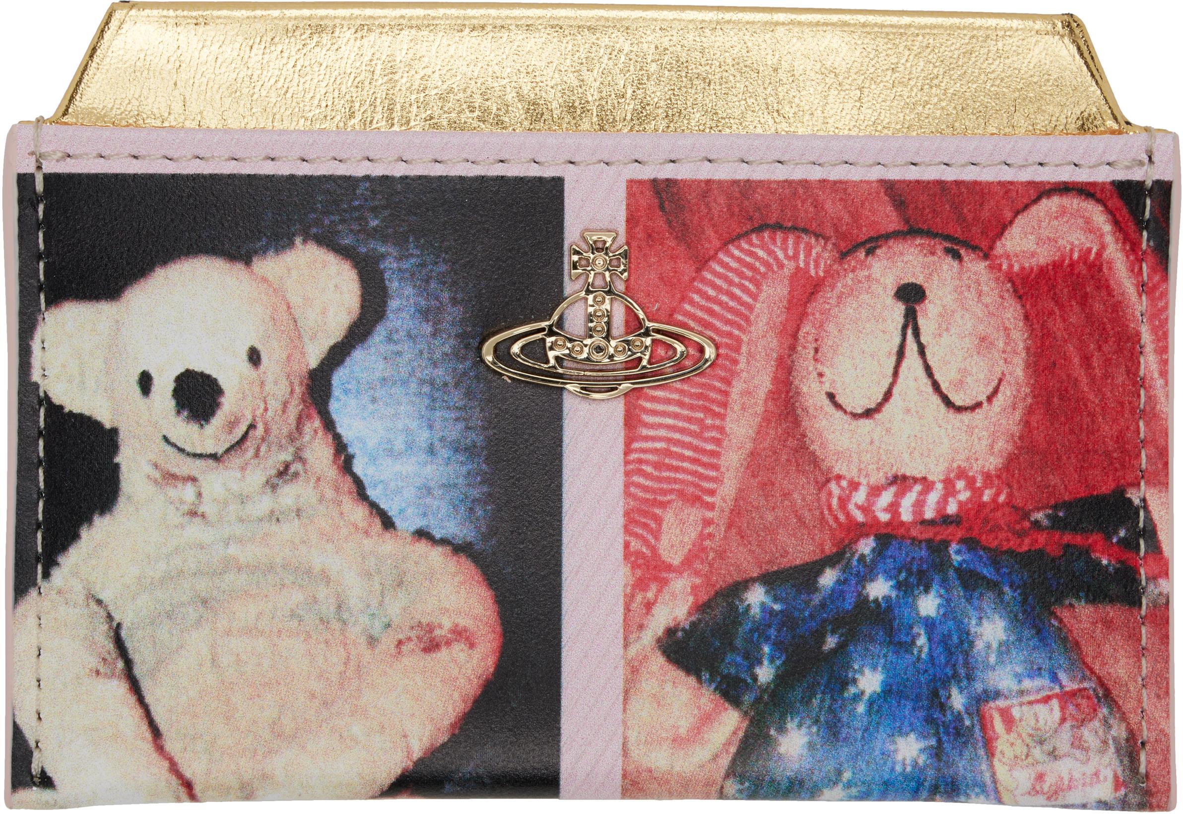 メンズ Vivienne Westwood マルチカラー Teddies Flat レザー カード 