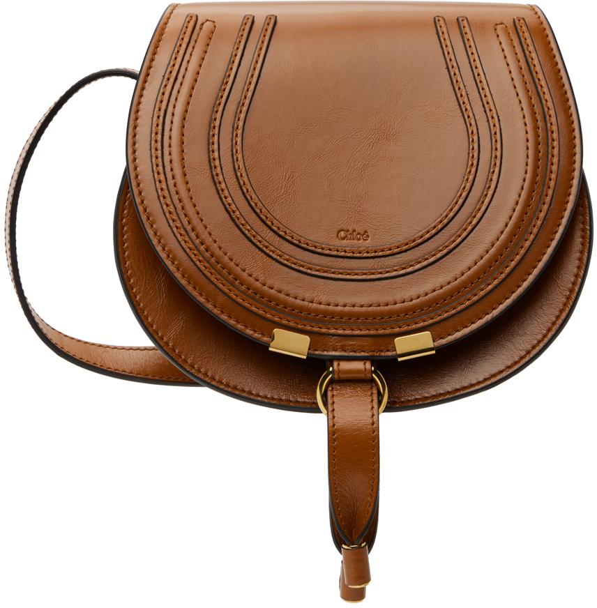 Chloé Women's Saddle Marcie Bag Small Brown