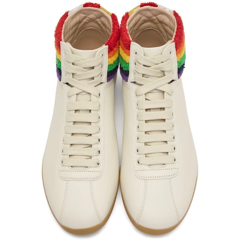 gucci rainbow high tops