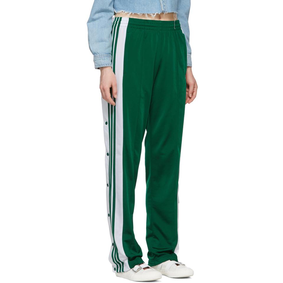 Adidas Originals Adibreak 3-Stripe Green Popper Pantaloni