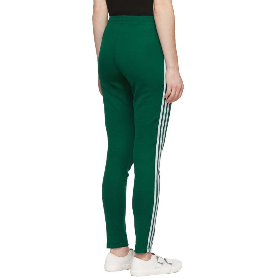 adidas Originals Green Sst Track Pants - Lyst