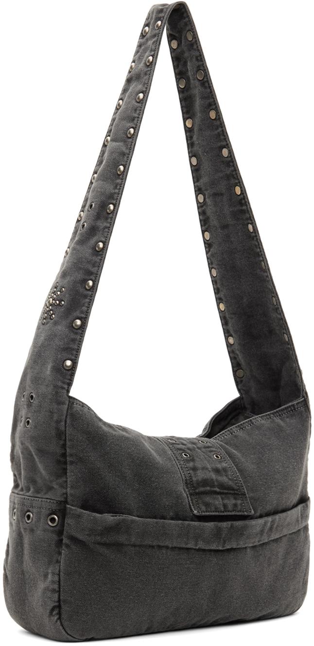 ショルダーバッグ・ポシェット OPEN YY STUD DUFFLE BAG 5BNY231 Black Stud Duffle Bag by OPEN YY on Sale