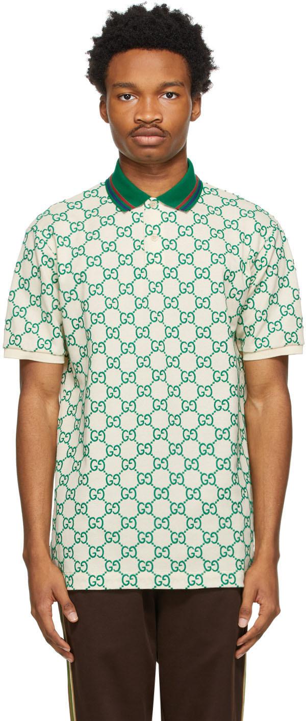 Gucci Off- gg Polo in Green for Men | Lyst Canada