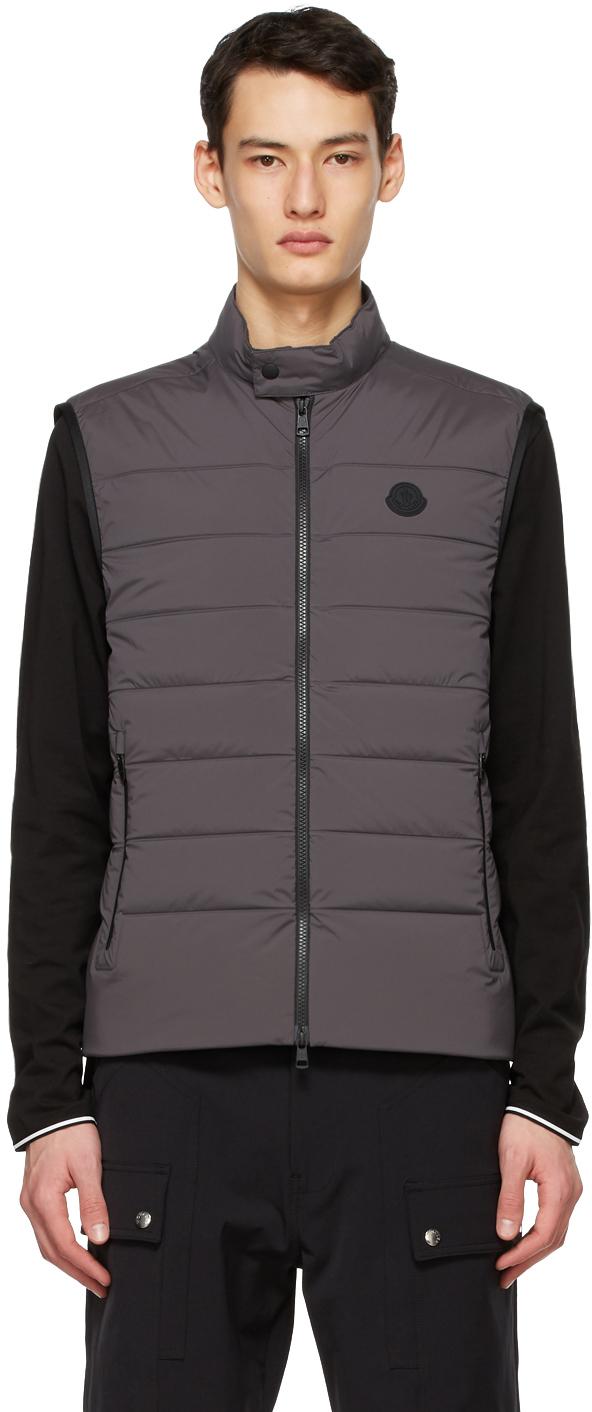 moncler vest grey
